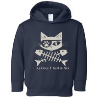 Pirate Cat Skull And Crossbones Toddler Hoodie