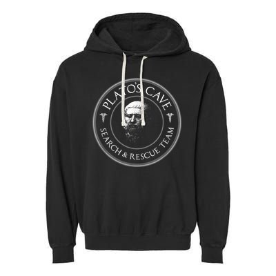 Plato's Cave Search & Rescue Team Philosophy Garment-Dyed Fleece Hoodie