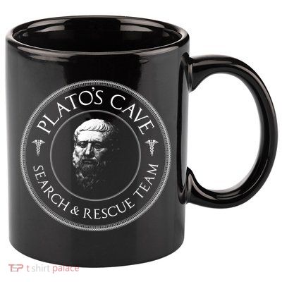 Plato's Cave Search & Rescue Team Philosophy 11oz C Handle Ceramic Mug