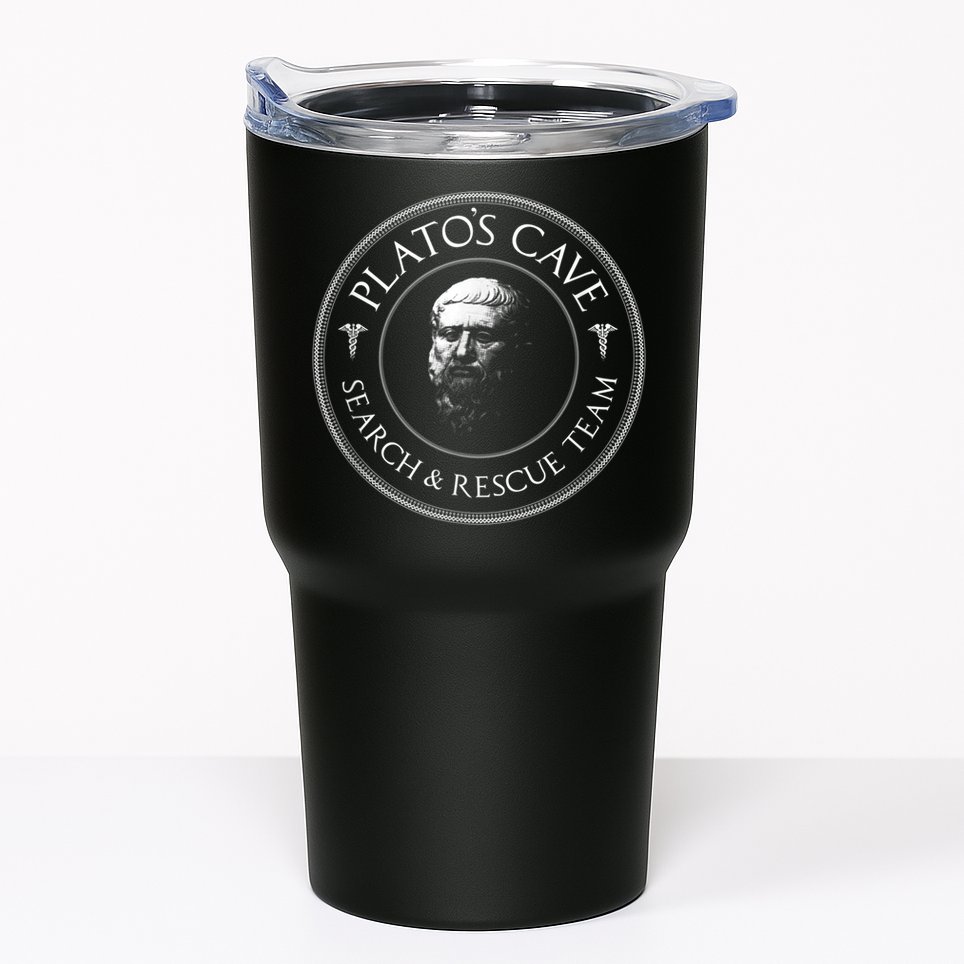 Plato's Cave Search & Rescue Team Philosophy Tumbler