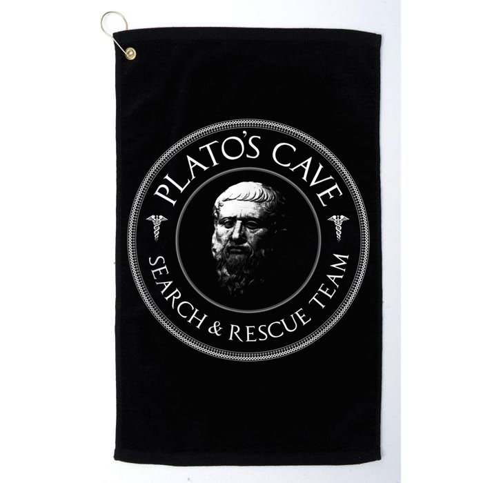 Plato's Cave Search & Rescue Team Philosophy Golf Towel