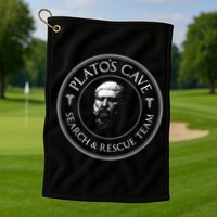 Plato's Cave Search & Rescue Team Philosophy Golf Towel