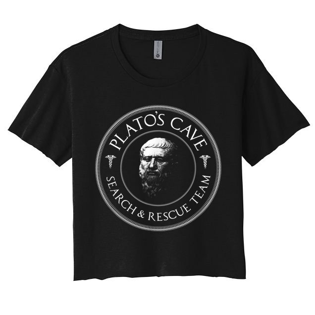 Plato's Cave Search & Rescue Team Philosophy Crop Top