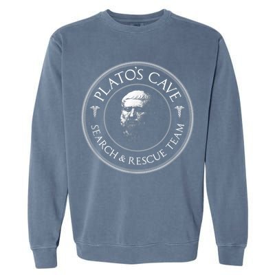 Plato's Cave Search & Rescue Team Philosophy Garment-Dyed Sweatshirt