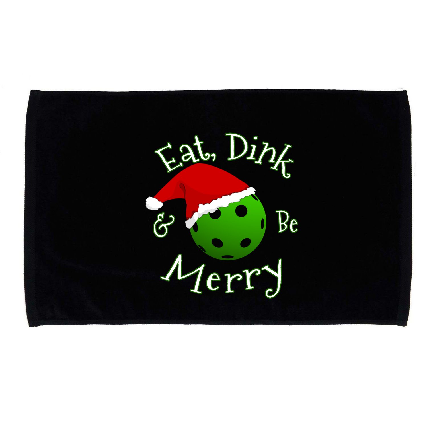 Pickleball Christmas Saying Gift Microfiber Hand Towel