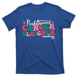 Professional Cancer Sleigher Retro Oncology Nurse Xmas Gift T-Shirt