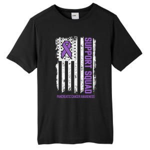 Pancreatic Cancer Support Squad Pancreatic Cancer Awareness Gift Tall Fusion ChromaSoft Performance T-Shirt