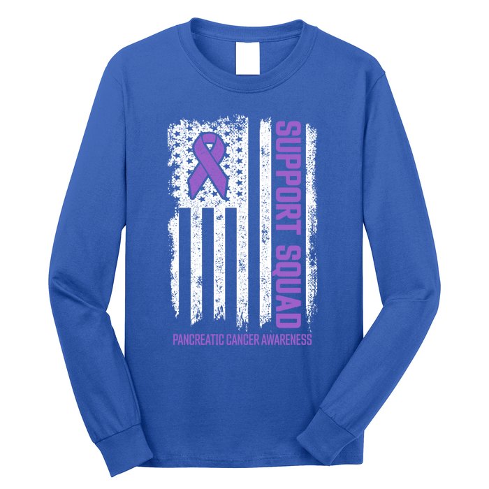 Pancreatic Cancer Support Squad Pancreatic Cancer Awareness Gift Long Sleeve Shirt