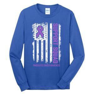 Pancreatic Cancer Support Squad Pancreatic Cancer Awareness Gift Tall Long Sleeve T-Shirt