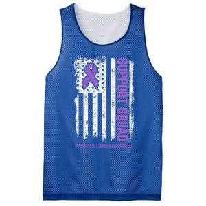 Pancreatic Cancer Support Squad Pancreatic Cancer Awareness Gift Mesh Reversible Basketball Jersey Tank