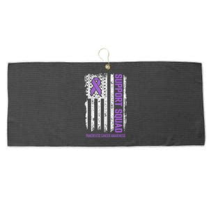 Pancreatic Cancer Support Squad Pancreatic Cancer Awareness Large Microfiber Waffle Golf Towel