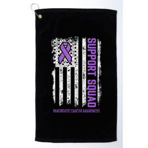 Pancreatic Cancer Support Squad Pancreatic Cancer Awareness Platinum Collection Golf Towel