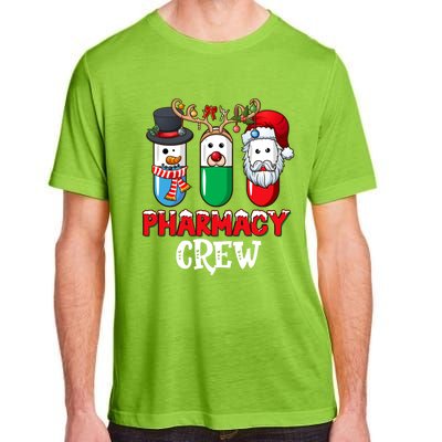 Pharmacy Crew Santa Claus Pills Pharmacist Christmas Pajama Gift Adult ChromaSoft Performance T-Shirt