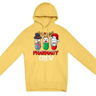 Pharmacy Crew Santa Claus Pills Pharmacist Christmas Pajama Gift Premium Pullover Hoodie