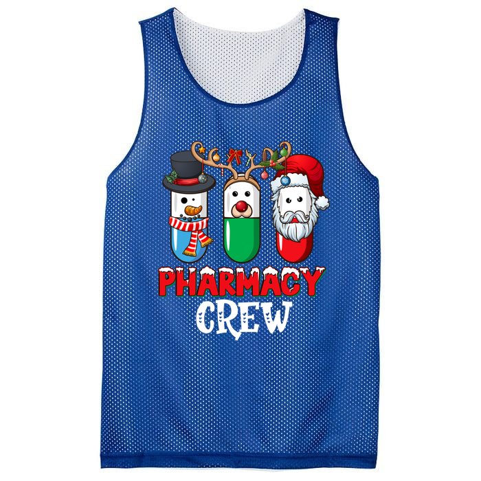 Pharmacy Crew Santa Claus Pills Pharmacist Christmas Pajama Gift Mesh Reversible Basketball Jersey Tank