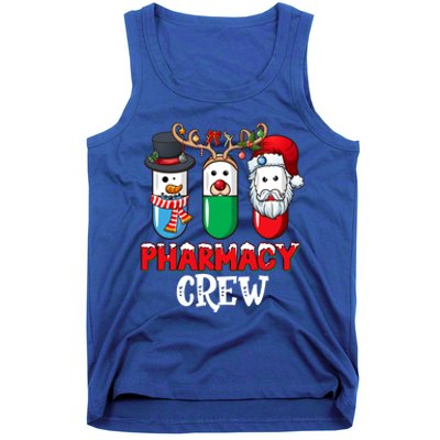 Pharmacy Crew Santa Claus Pills Pharmacist Christmas Pajama Gift Tank Top