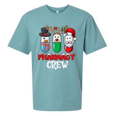 Pharmacy Crew Santa Claus Pills Pharmacist Christmas Pajama Gift Sueded Cloud Jersey T-Shirt