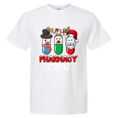 Pharmacy Crew Santa Claus Pills Pharmacist Christmas Pajama Gift Garment-Dyed Heavyweight T-Shirt