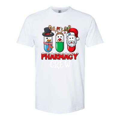 Pharmacy Crew Santa Claus Pills Pharmacist Christmas Pajama Gift Softstyle CVC T-Shirt