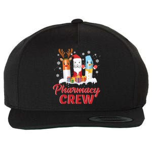 Pharmacy Crew Santa Claus Reindeer Pill Xmas Pharmacist Gift Wool Snapback Cap