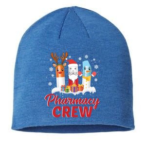 Pharmacy Crew Santa Claus Reindeer Pill Xmas Pharmacist Gift Sustainable Beanie