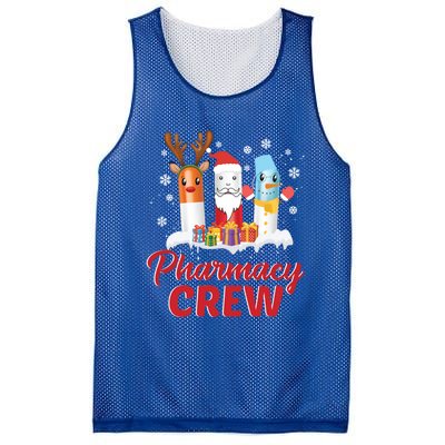 Pharmacy Crew Santa Claus Reindeer Pill Xmas Pharmacist Gift Mesh Reversible Basketball Jersey Tank