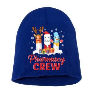 Pharmacy Crew Santa Claus Reindeer Pill Xmas Pharmacist Gift Short Acrylic Beanie