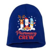 Pharmacy Crew Santa Claus Reindeer Pill Xmas Pharmacist Gift Short Acrylic Beanie