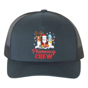 Pharmacy Crew Santa Claus Reindeer Pill Xmas Pharmacist Gift Yupoong Adult 5-Panel Trucker Hat