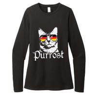 Purrost Cat Sunglasses German Flag Germany Prost Oktoberfest Womens CVC Long Sleeve Shirt