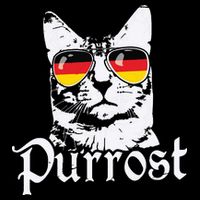Purrost Cat Sunglasses German Flag Germany Prost Oktoberfest Polo