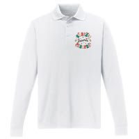 Paraprofessional Christmas Santa Claus Xmas Holiday Season Performance Long Sleeve Polo