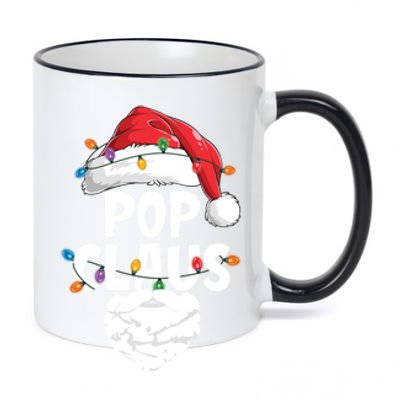 Pop Claus Santa Funny Christmas Pajama Matching Family Meaningful Gift 11oz Black Color Changing Mug