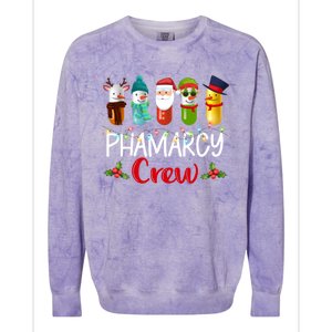 Pharmacy Crew Santa Reindeer Pharmacist Technician Christmas Meaningful Gift Colorblast Crewneck Sweatshirt