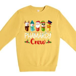 Pharmacy Crew Santa Reindeer Pharmacist Technician Christmas Meaningful Gift Premium Crewneck Sweatshirt