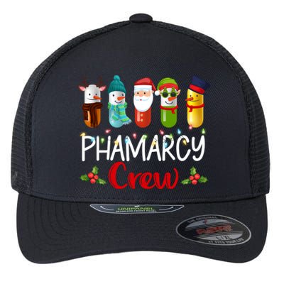 Pharmacy Crew Santa Reindeer Pharmacist Technician Christmas Meaningful Gift Flexfit Unipanel Trucker Cap