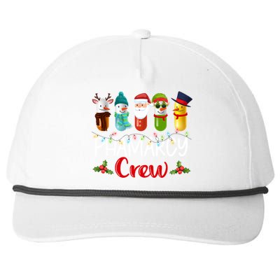 Pharmacy Crew Santa Reindeer Pharmacist Technician Christmas Meaningful Gift Snapback Five-Panel Rope Hat