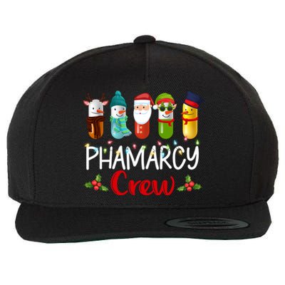 Pharmacy Crew Santa Reindeer Pharmacist Technician Christmas Meaningful Gift Wool Snapback Cap