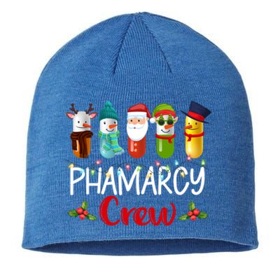 Pharmacy Crew Santa Reindeer Pharmacist Technician Christmas Meaningful Gift Sustainable Beanie