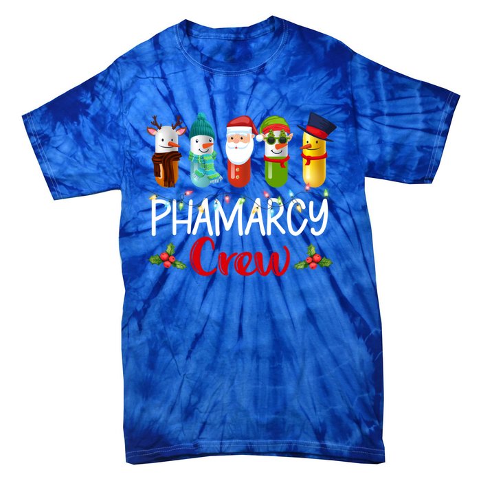 Pharmacy Crew Santa Reindeer Pharmacist Technician Christmas Meaningful Gift Tie-Dye T-Shirt