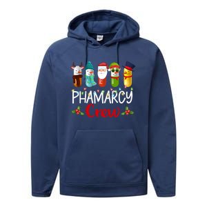 Pharmacy Crew Santa Reindeer Pharmacist Technician Christmas Meaningful Gift Performance Fleece Hoodie