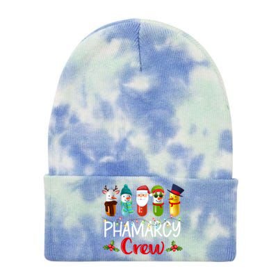 Pharmacy Crew Santa Reindeer Pharmacist Technician Christmas Meaningful Gift Tie Dye 12in Knit Beanie