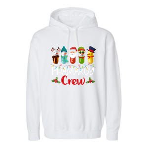 Pharmacy Crew Santa Reindeer Pharmacist Technician Christmas Meaningful Gift Garment-Dyed Fleece Hoodie