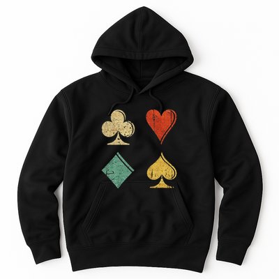 Playing Cards Spade Heart Diamond Club Hoodie