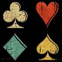 Playing Cards Spade Heart Diamond Club T-Shirt