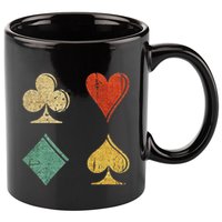 Playing Cards Spade Heart Diamond Club 11oz C Handle Ceramic Mug