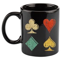 Playing Cards Spade Heart Diamond Club 11oz C Handle Ceramic Mug