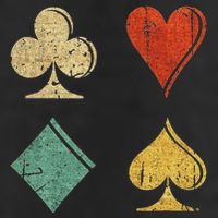 Playing Cards Spade Heart Diamond Club 11oz C Handle Ceramic Mug
