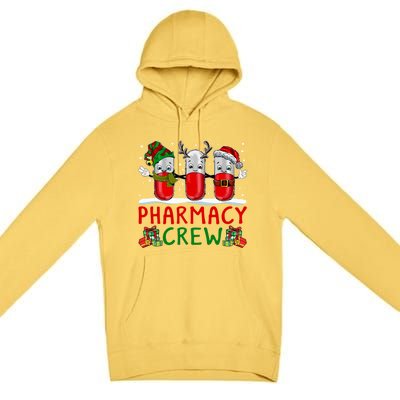 Pharmacy Crew Santa Xmas Pharmacy Tech Christmas Pajama Gift Premium Pullover Hoodie