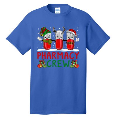 Pharmacy Crew Santa Xmas Pharmacy Tech Christmas Pajama Gift Tall T-Shirt